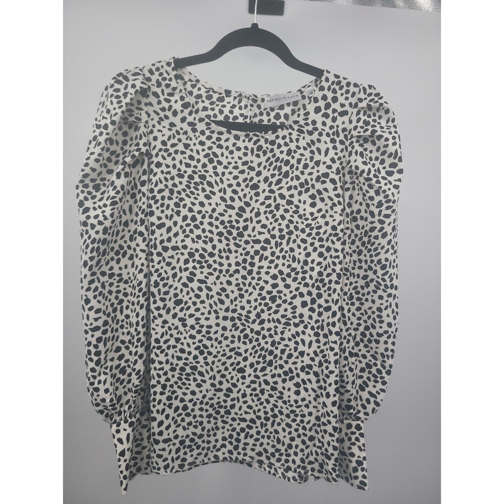 Patrizia Luca Puff Sleeve Top Size M Event Evening Party Glam Feminine